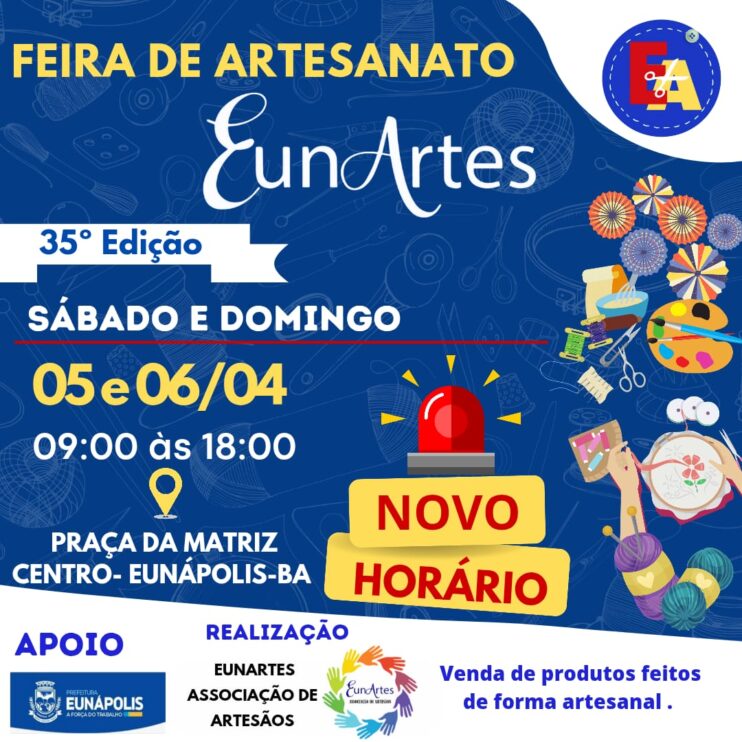 Com apoio da Prefeitura de Eunápolis, artesãos realizam a 35ª edição da Eunartes 13