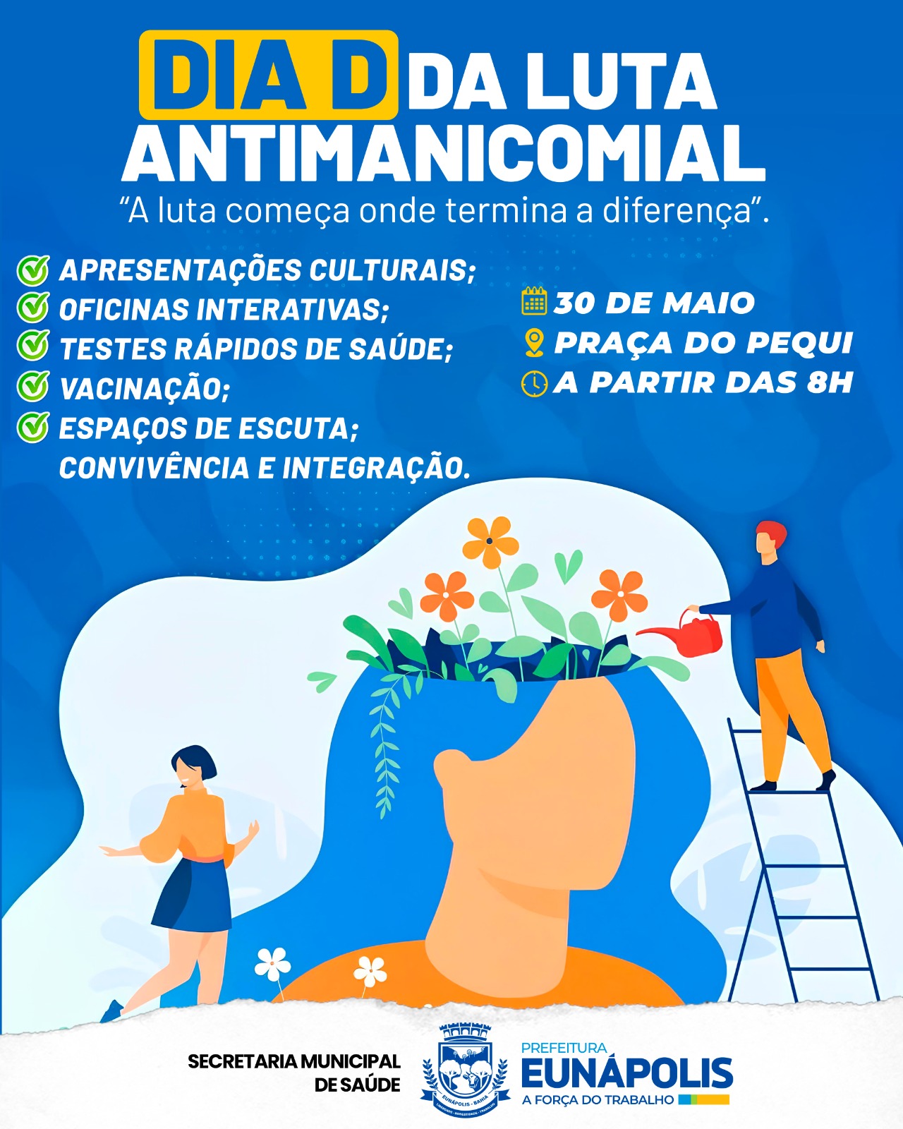 Prefeitura realiza Dia D da Luta Antimanicomial nesta sexta-feira (30) 4