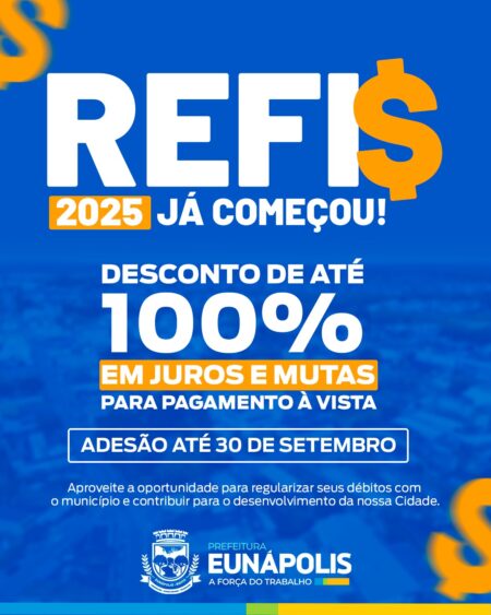 REFIS 2025: Prefeitura lança programa de regularização fiscal com descontos de até 100% 5