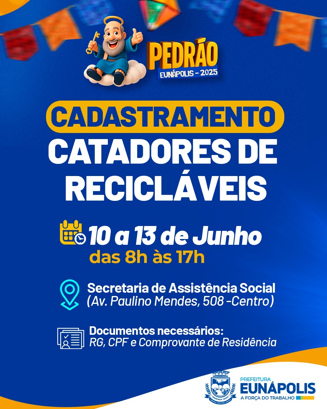Prefeitura inicia cadastro de catadores de recicláveis para o Pedrão 2025 5