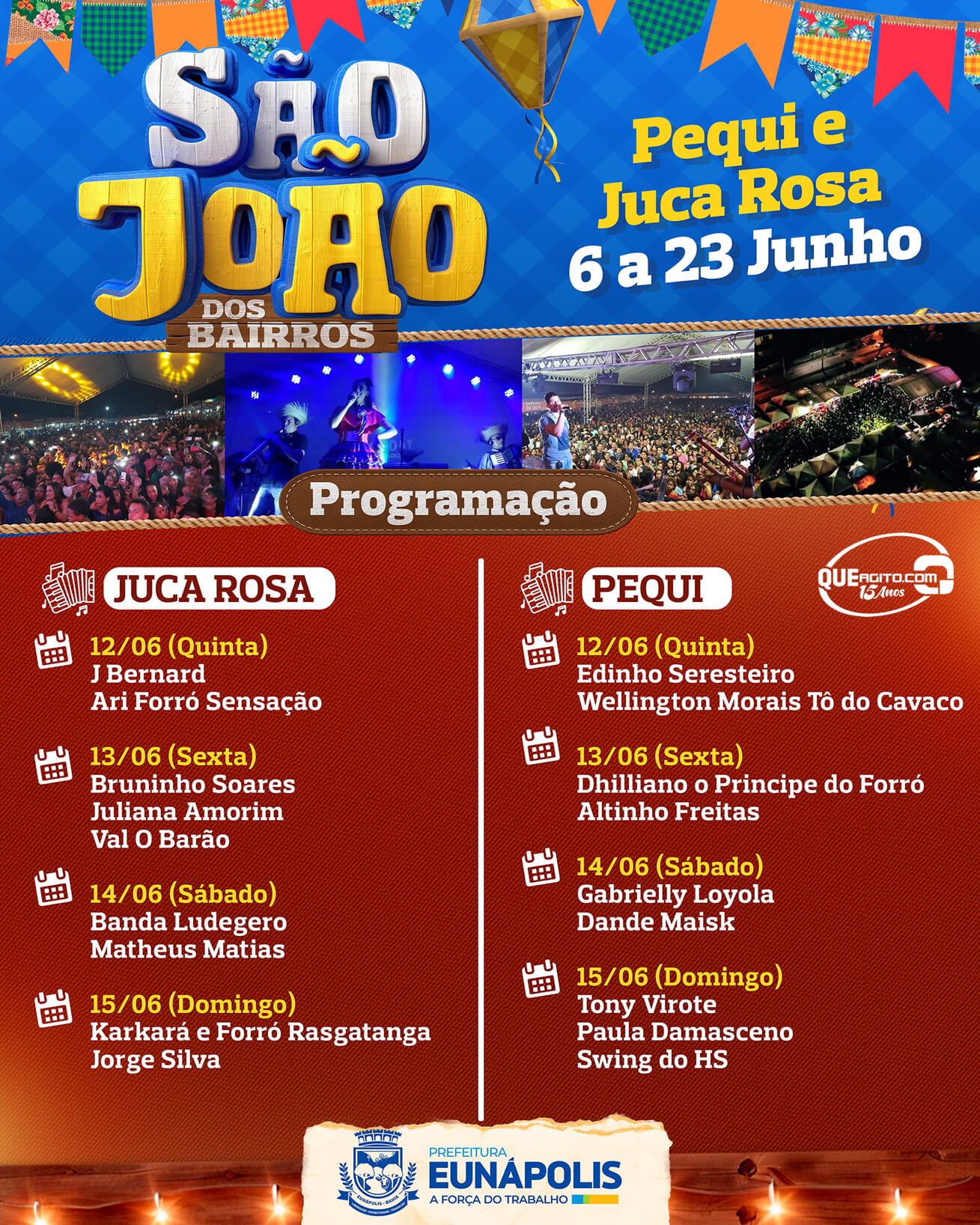 Prefeitura divulga programação do São João dos bairros para este fim de semana 4