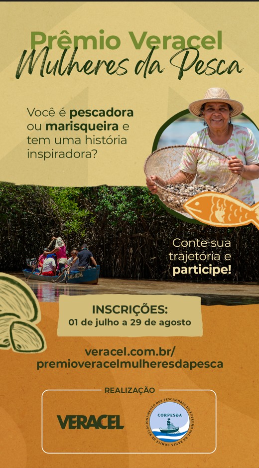 Inscrições para o Prêmio Veracel Mulheres da Pesca terminam em 29 de agosto 4