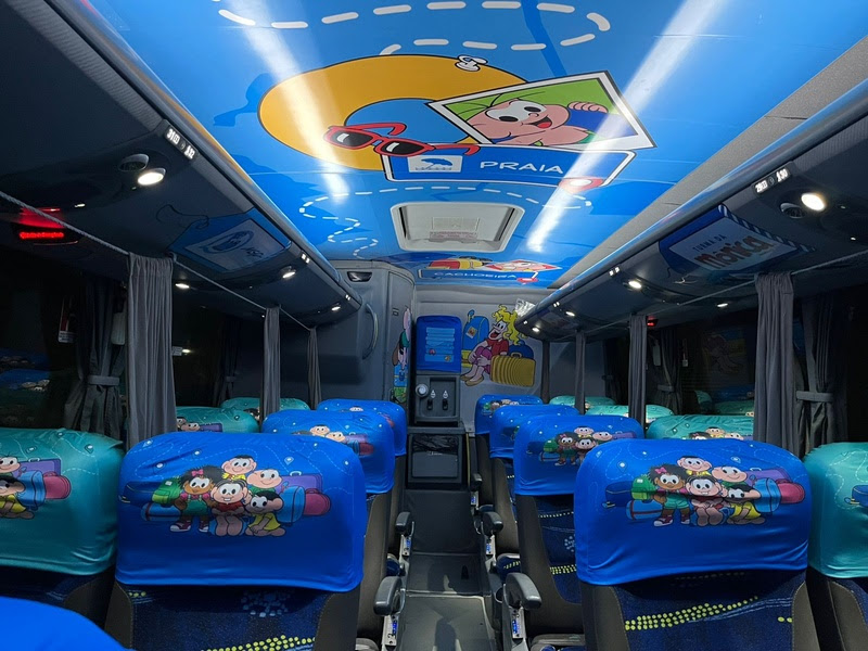 MSP Estúdios e Viação Águia Branca lançam ônibus temático da Turma da Mônica 7