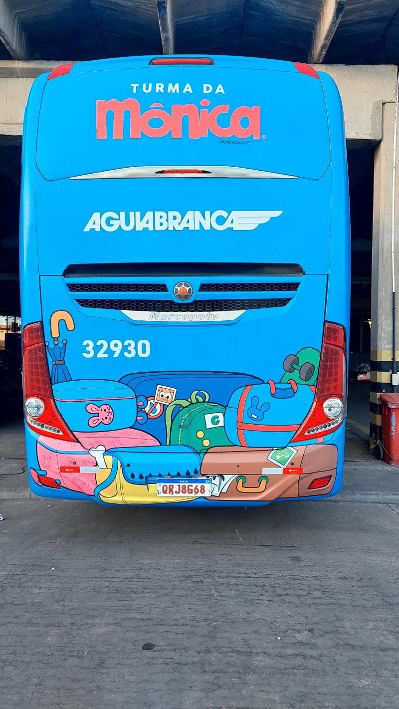 MSP Estúdios e Viação Águia Branca lançam ônibus temático da Turma da Mônica 8