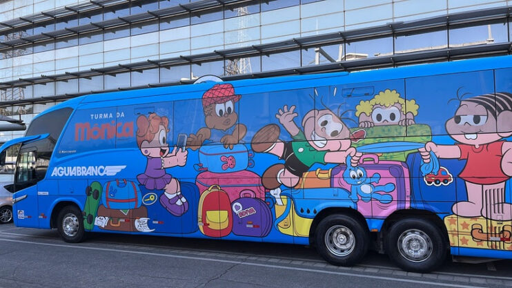 MSP Estúdios e Viação Águia Branca lançam ônibus temático da Turma da Mônica 4