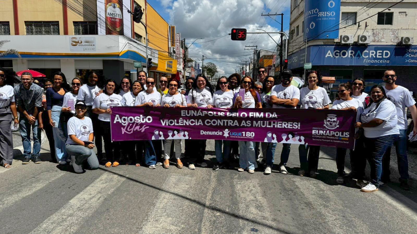 Agosto Lilás: Prefeitura de Eunápolis promove Blitz na Avenida Porto Seguro pelo fim da violência contra mulher 25