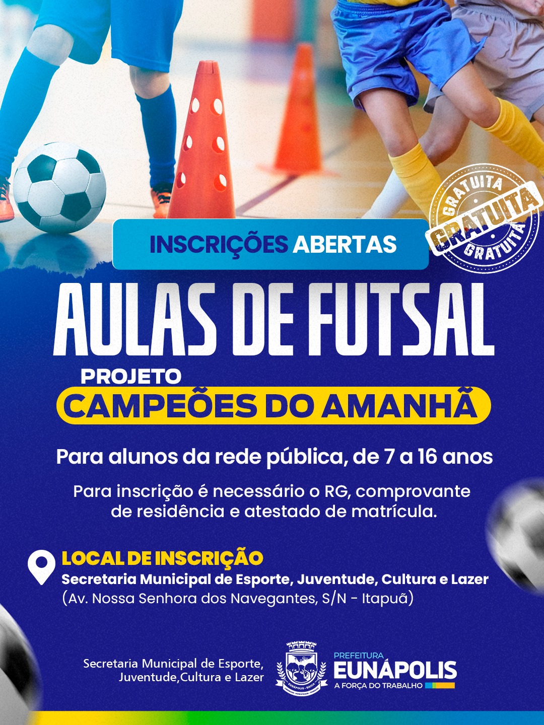 Prefeitura de Eunápolis lança projeto de aulas gratuitas de futsal para alunos da rede pública 4