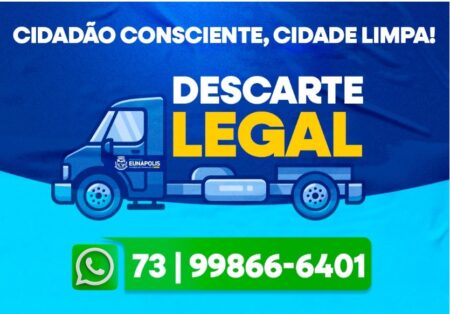 Prefeitura de Eunápolis inicia Operação “Descarte Legal” com solicitação fácil pelo WhatsApp Prefeitura de Eunápolis inicia Operação “Descarte Legal” com solicitação fácil pelo WhatsApp 4