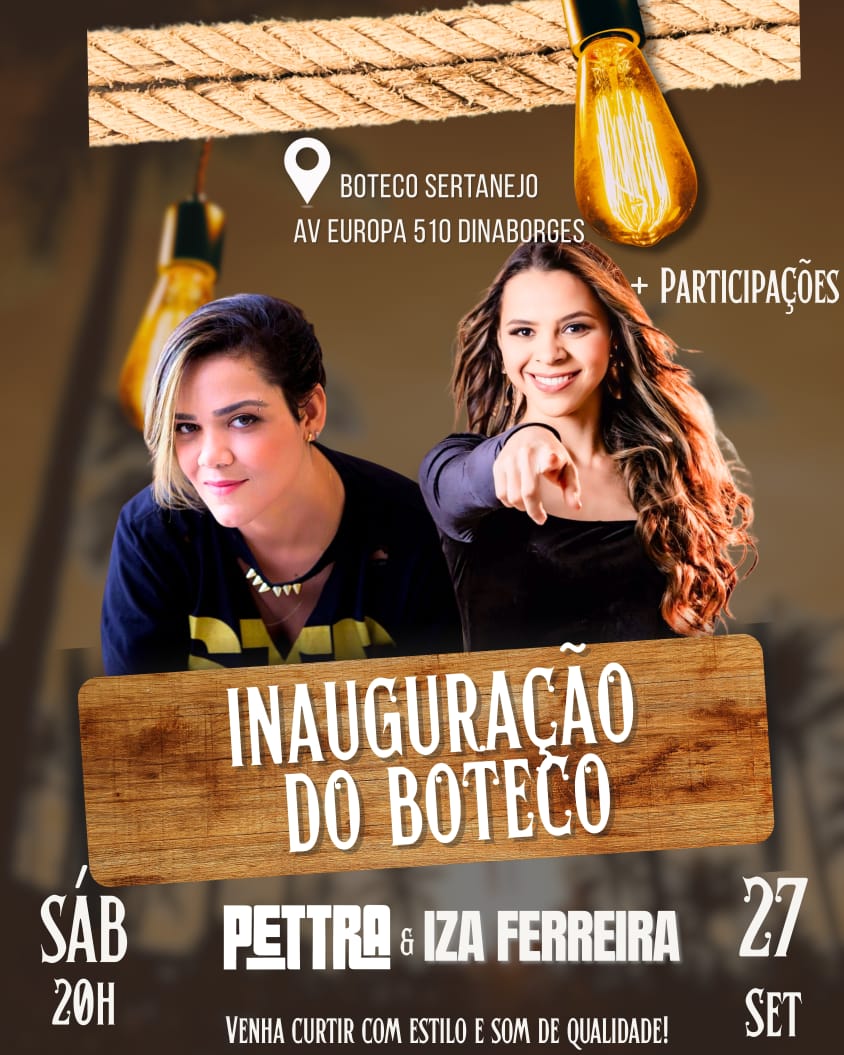 Eunápolis ganha novo espaço de entretenimento: inauguração do Boteco Sertanejo acontece neste sábado 5