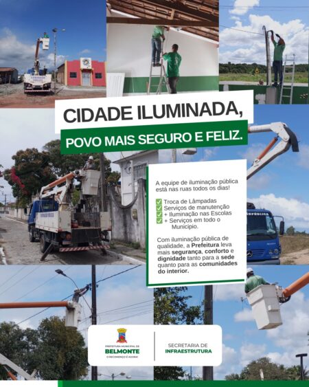 Prefeitura de Belmonte reforça compromisso com a população e amplia serviços de iluminação pública 7