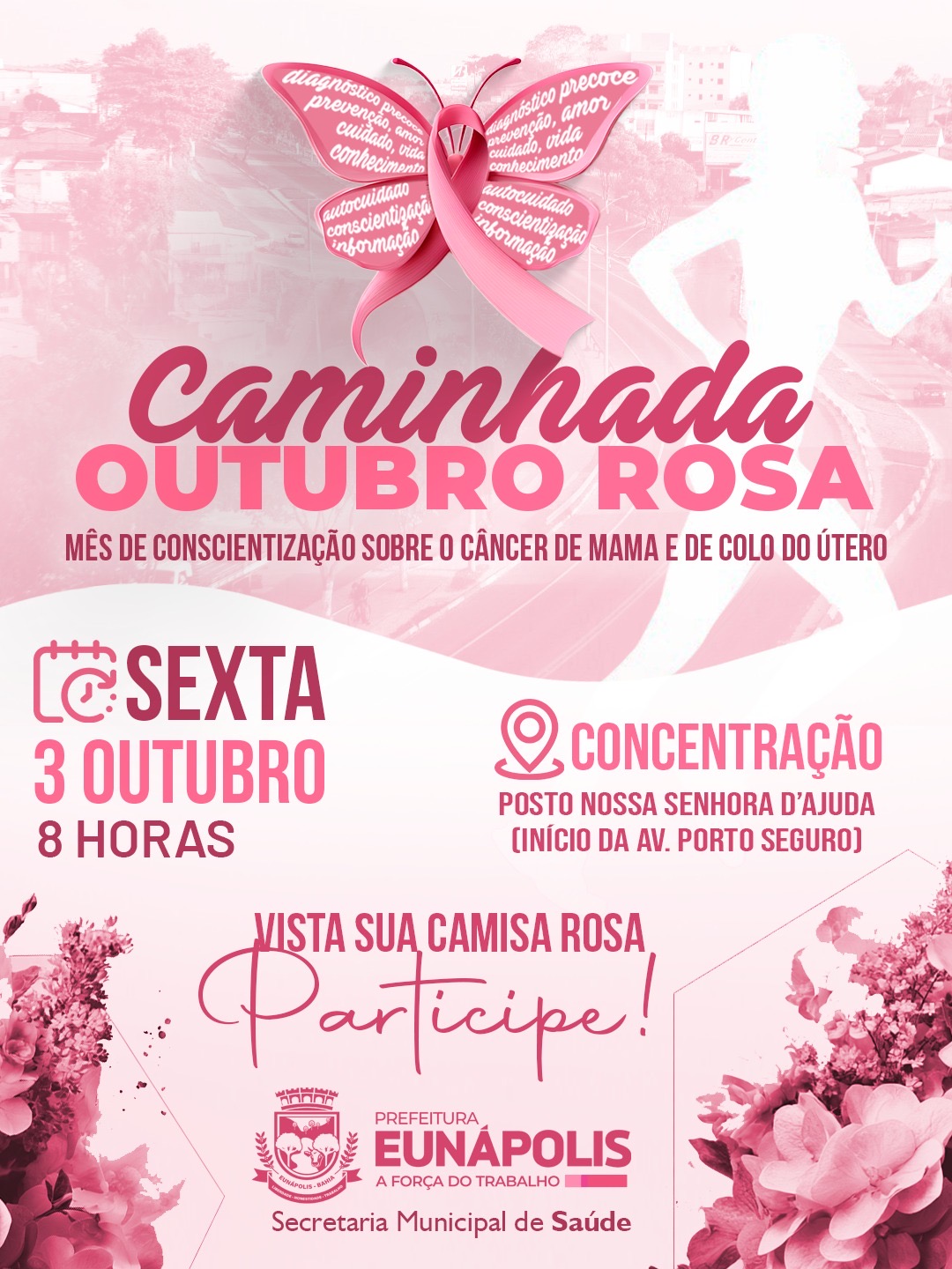 Prefeitura de Eunápolis realiza Caminhada do Outubro Rosa nesta sexta (3) 4