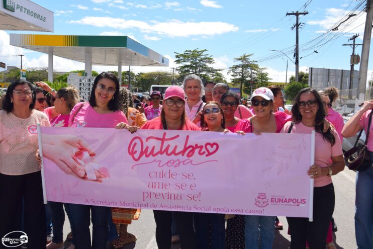 Prefeitura de Eunápolis inicia Campanha Outubro Rosa com caminhada de conscientização 39