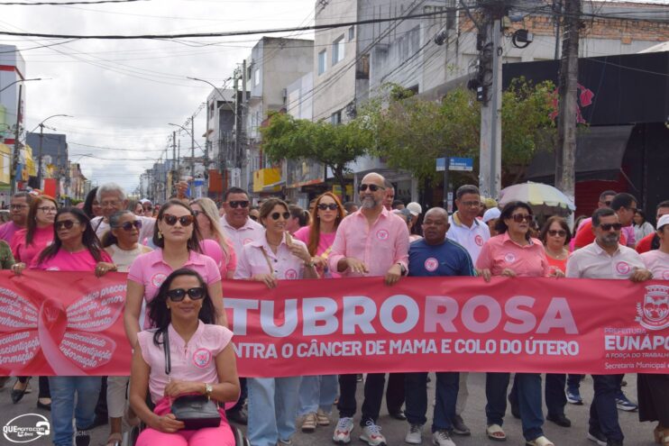 Prefeitura de Eunápolis inicia Campanha Outubro Rosa com caminhada de conscientização 70