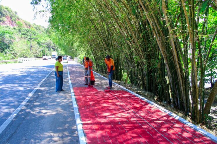 Manutenção de pontos da entrada da cidade e Orla Norte estão em andamento e embelezam Porto Seguro 12