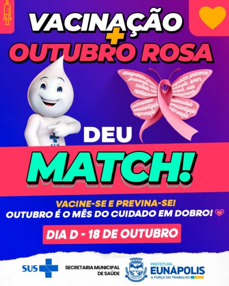 Vacinação e exames preventivos marcam o Dia D da Saúde em Eunápolis neste sábado Vacinação e exames preventivos marcam o Dia D da Saúde em Eunápolis neste sábado 11