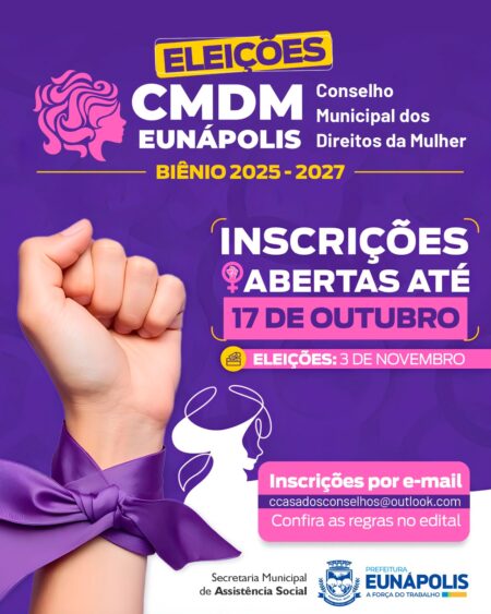Conselho Municipal dos Direitos da Mulher de Eunápolis abre inscrições para representantes da sociedade civil – Gestão 2025-2027 8