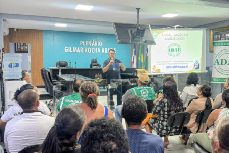 Secretaria de Agricultura e Meio Ambiente realiza reunião técnica sobre controle biológico da lagarta-parda em parceria com a ADAB 141