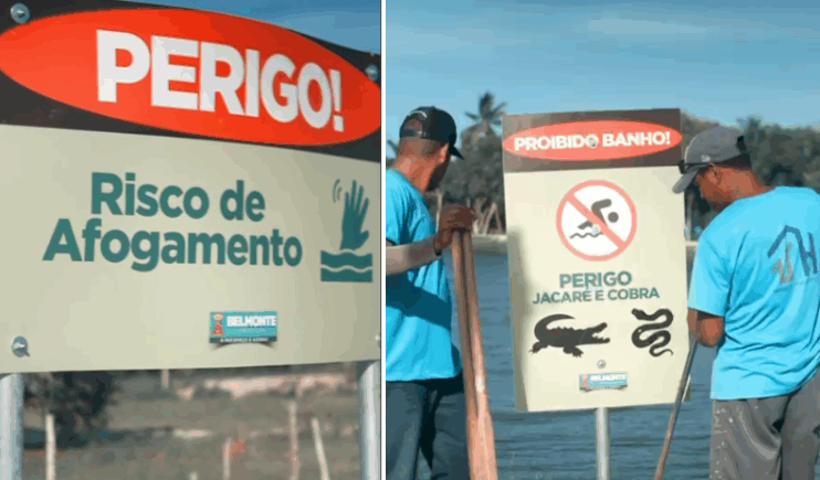 Prefeitura de Belmonte proíbe banho na Lagoa das Garças por risco de afogamento e animais silvestres 4