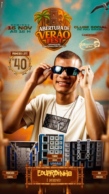 Eduardinho na Abertura de Verão Fest - Pau Brasil-BA 4