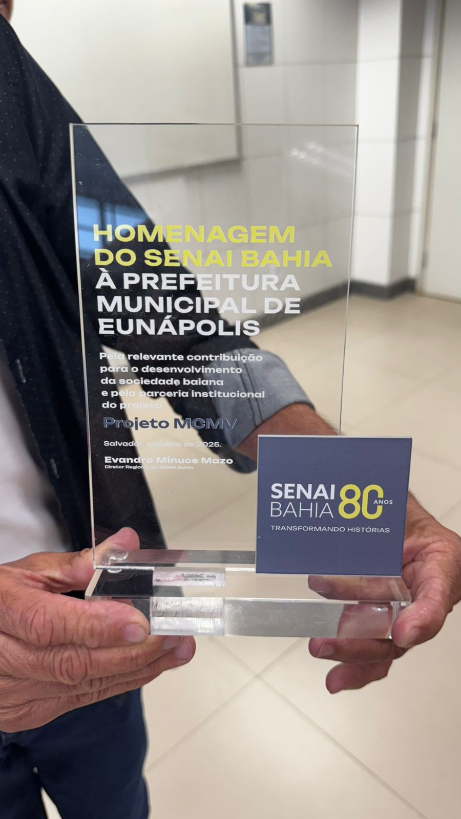 Prefeitura de Eunápolis é homenageada pelo SENAI como Agente Transformador de Histórias por ações voltadas à Educação de Jovens e Adultos 7