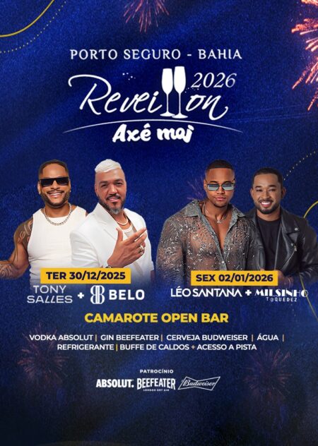 Reveillon Axé Moi 2026 promete marcar época com grandes shows e muita animação em Porto Seguro Reveillon Axé Moi 2026 promete marcar época com grandes shows e muita animação em Porto Seguro 13