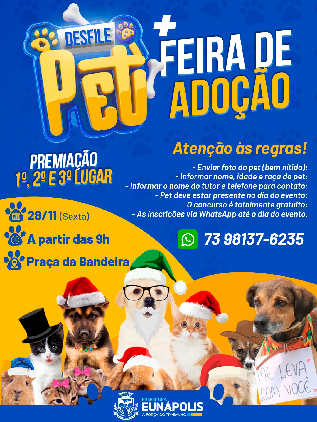 Eunápolis promove 2ª Feira PET com adoção de cães e gatos e serviços gratuitos 5