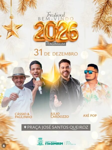 Itagimirim se prepara para celebrar a chegada de 2026 com grande festa na Praça José Santos Queiroz 5