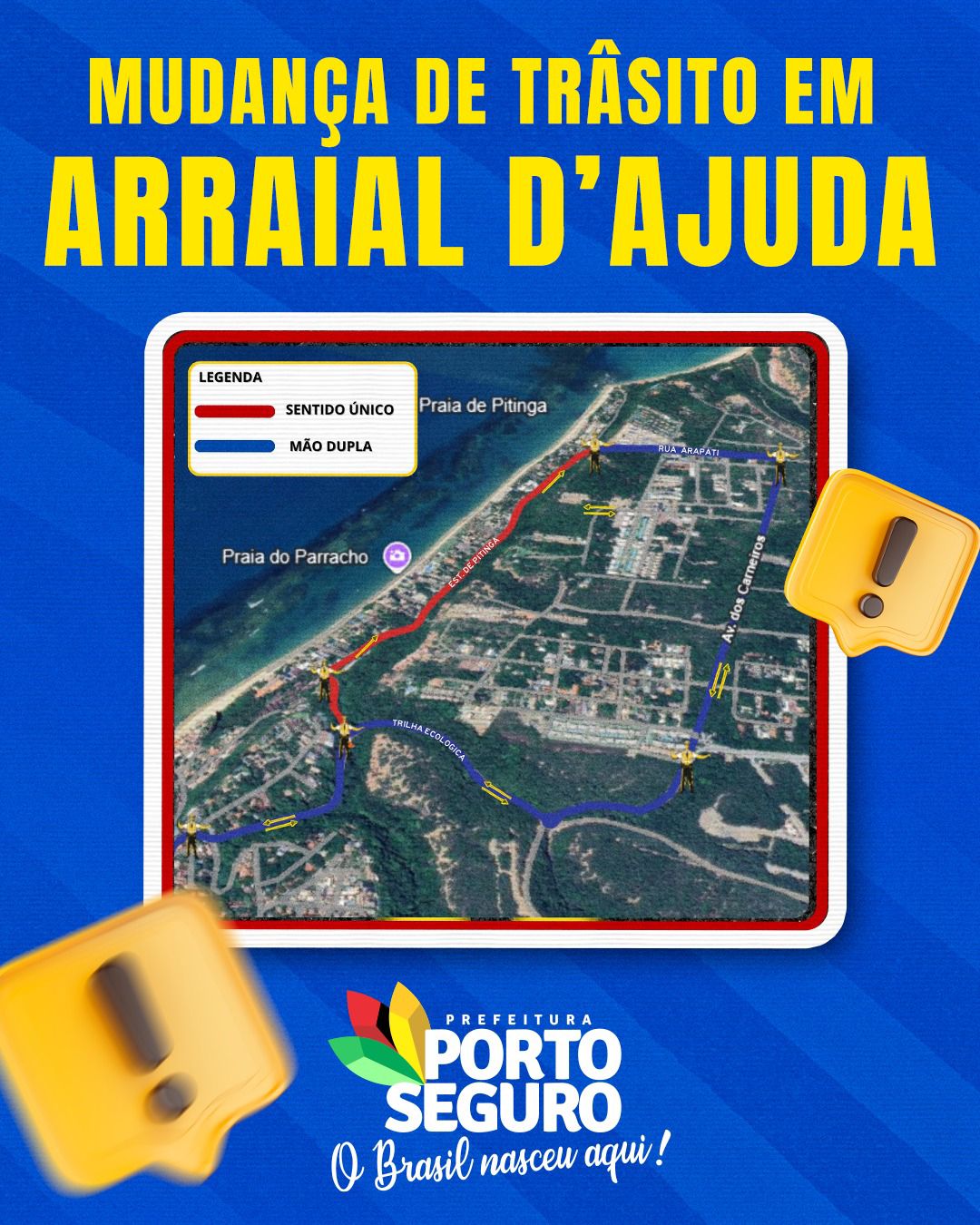 Prefeitura cria normas para o tráfego de veículos em Arraial e Trancoso 5