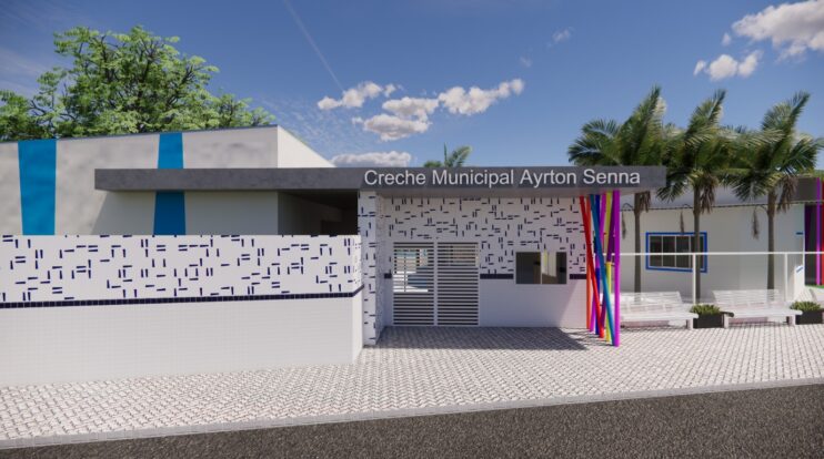 Eunápolis: Com obra de alto padrão, Creche Ayrton Senna está ganhando estrutura moderna e mais vagas 12