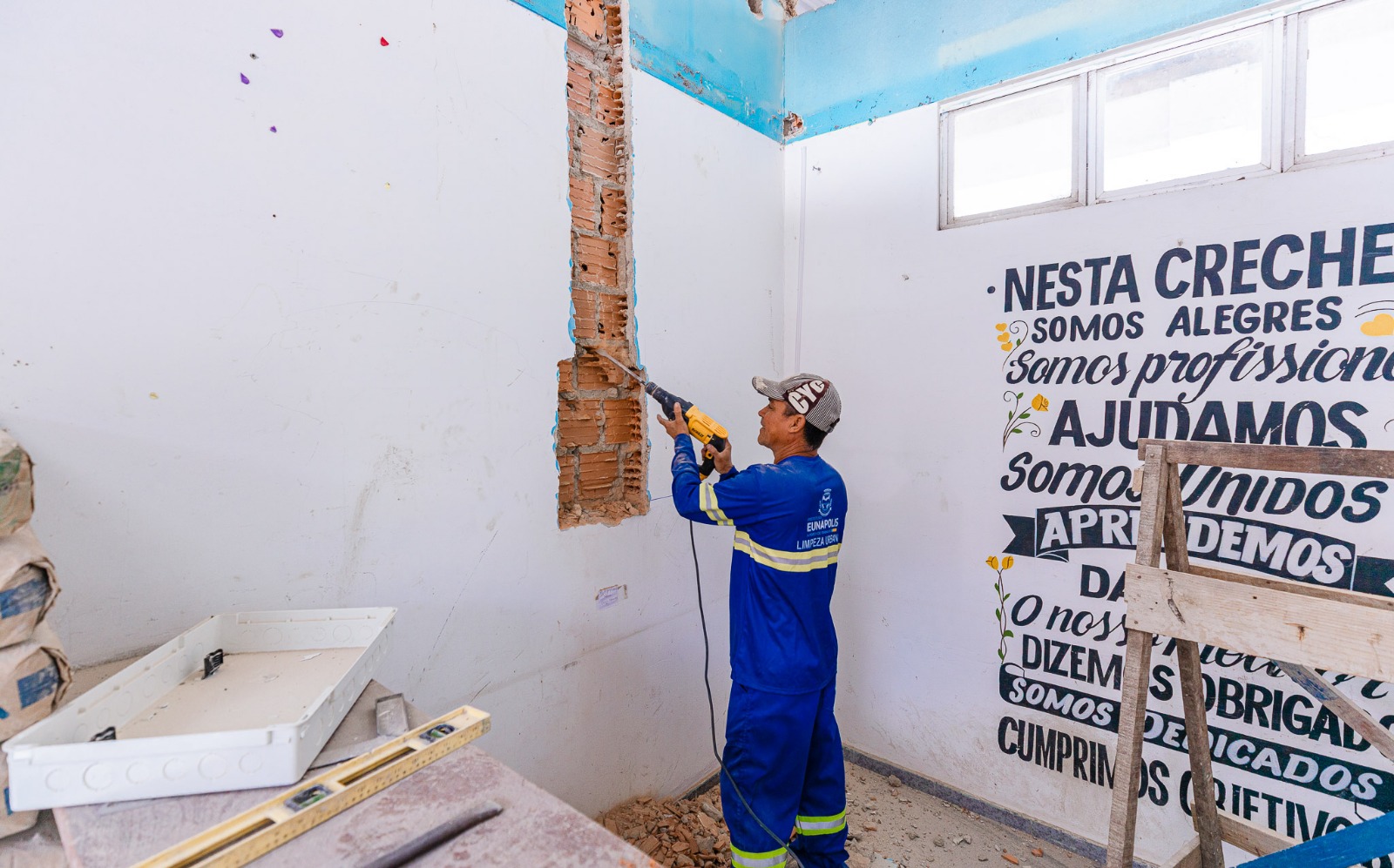 Eunápolis: Com obra de alto padrão, Creche Ayrton Senna está ganhando estrutura moderna e mais vagas 4