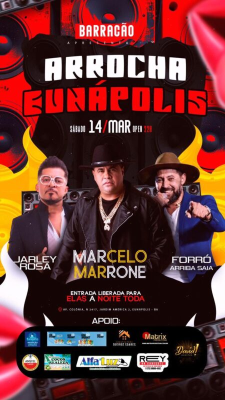 Eunápolis recebe evento Arrocha Eunápolis neste sábado no Barracão 5