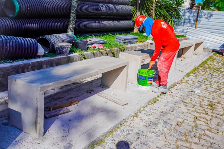 Obras da segunda etapa da revitalização da Rua Pero Vaz de Caminha avançam no Centro de Porto Seguro 21