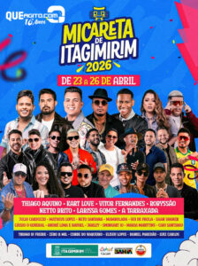Micareta de Itagimirim 2026 começa hoje com grandes atrações e promete agitar a cidade até domingo 1