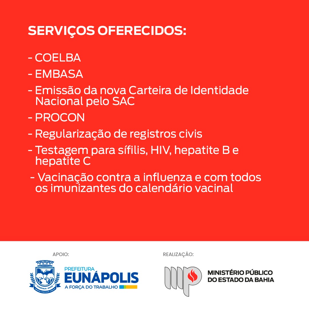 Cidadania em ação: Prefeitura de Eunápolis e MPBA oferecem atendimentos gratuitos 6