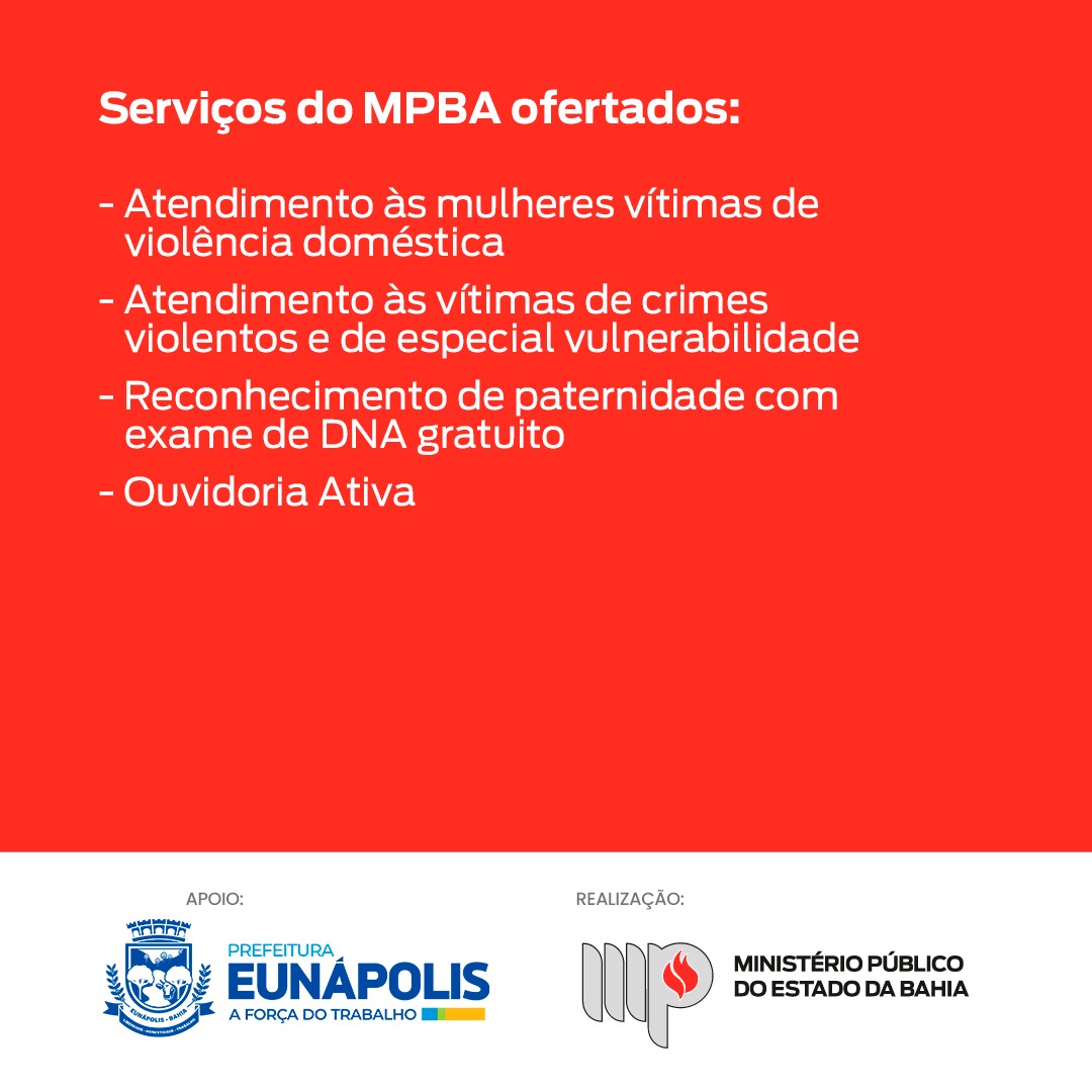 Cidadania em ação: Prefeitura de Eunápolis e MPBA oferecem atendimentos gratuitos 7