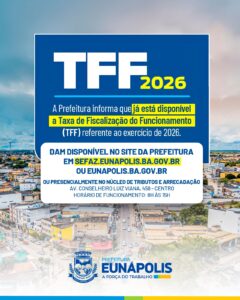 TFF 2026: Contribuintes têm até 30 de abril para garantir regularidade de suas atividades 1