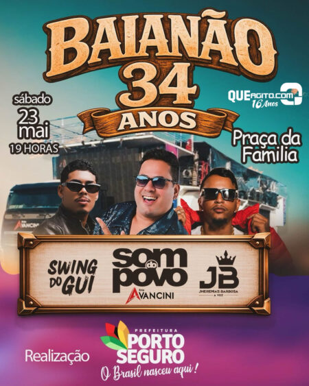 Baianão celebra 34 anos com festa e shows na Praça da Família em Porto Seguro 5