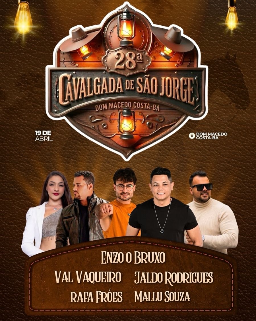 Cavalgada de São Jorge em Dom Macedo Costa confirma Enzo O Bruxo como uma das atrações principais 4