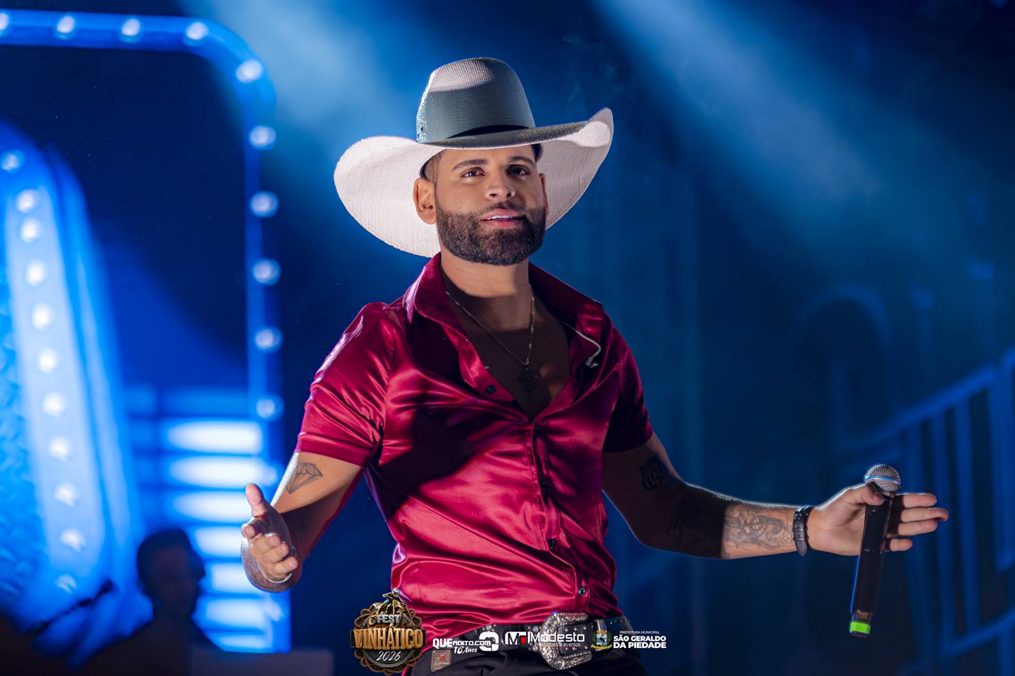 Guilherme Silva encerra o Fest Vinhático 2026 em grande estilo no distrito do Vinhático 10