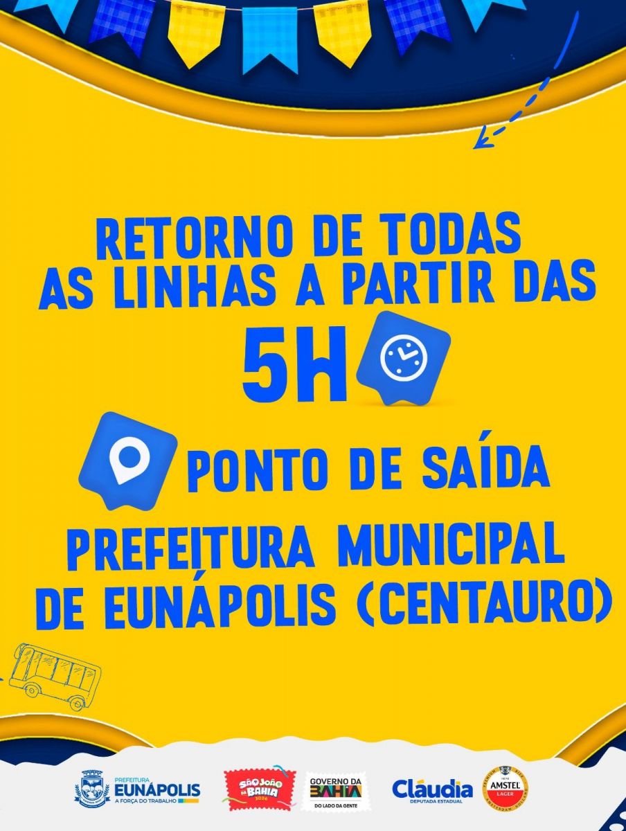 Prefeitura de Eunápolis libera ônibus de graça para o Pedrão 2026 com sete rotas especiais 8