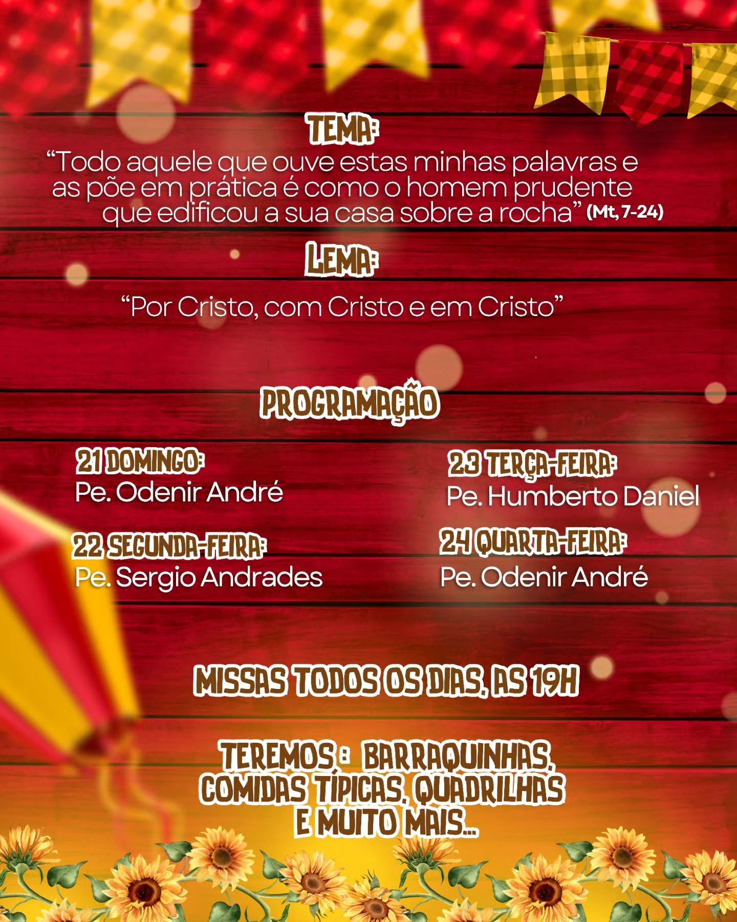 Tríduo e Festa em Louvor a São João Batista Mártir movimenta a comunidade católica de Eunápolis entre os dias 21 a 24 de junho 5