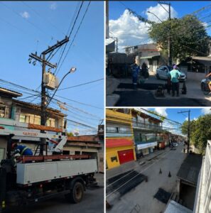 Prefeitura de Eunápolis intensifica operação de tapa-buracos e manutenção da iluminação no bairro Pequi Prefeitura de Eunápolis intensifica operação de tapa-buracos e manutenção da iluminação no bairro Pequi 1