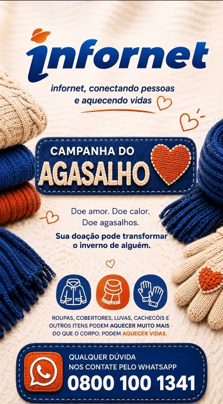 Infornet lança Campanha do Agasalho para ajudar famílias em situação de vulnerabilidade 4