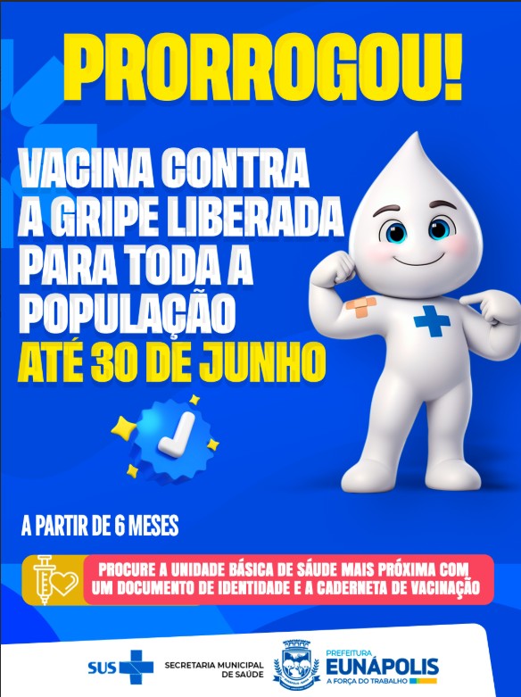 Vacina contra a gripe está liberada para toda a população em Eunápolis até 30 de junho 5