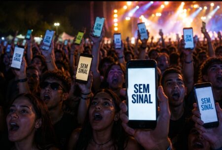 Internet móvel falha em grandes eventos e prejudica consumidores e comerciantes na região 7