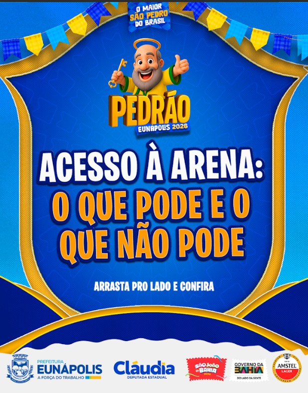 Prefeitura de Eunápolis orienta público sobre acesso ao Pedrão 2026 4