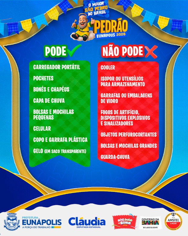Prefeitura de Eunápolis orienta público sobre acesso ao Pedrão 2026 5