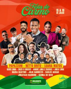 Belmonte divulga programação da Festa do Carmo 2026 com quatro dias de fé, tradição e grandes shows 1