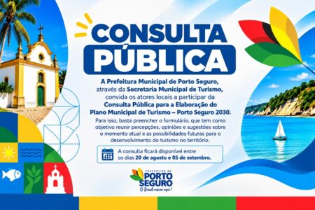 Porto Seguro abre consulta pública para construir Plano Municipal de Turismo 2030 Porto Seguro abre consulta pública para construir Plano Municipal de Turismo 2030 6