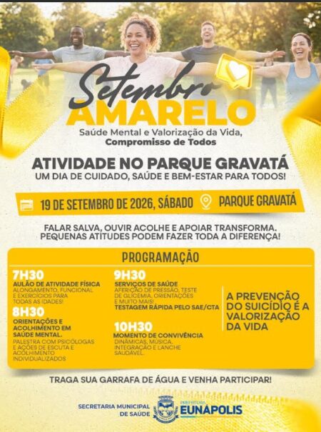 Prefeitura de Eunápolis promove ação de saúde e valorização da vida no Parque Gravatá 125